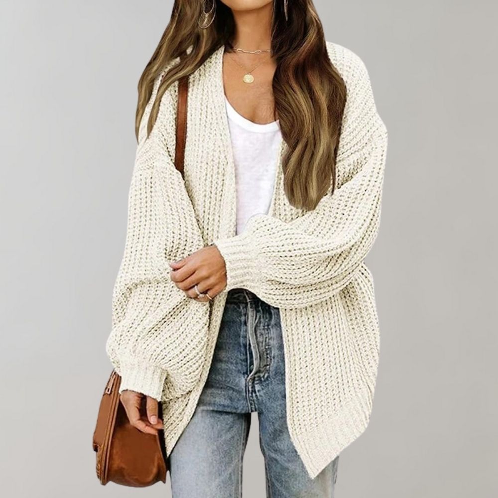 Locker geschnittener Strickcardigan für Frauen