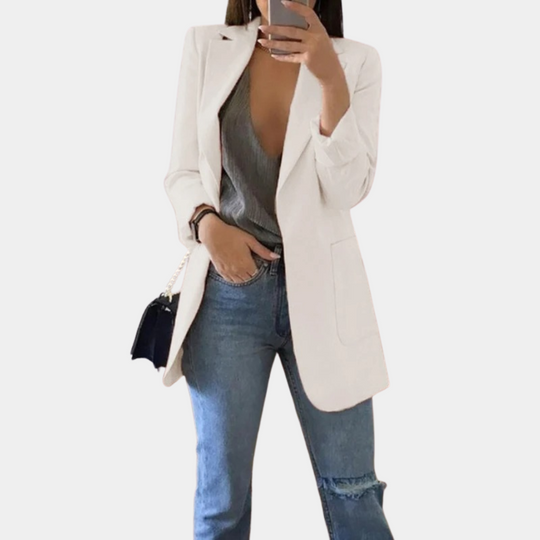 Lässiger langer Blazer für Frauen