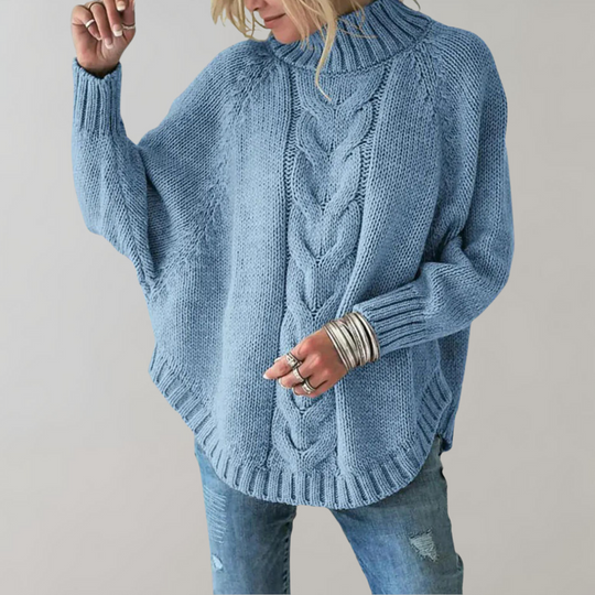 Locker geschnittener Strickpullover für Frauen